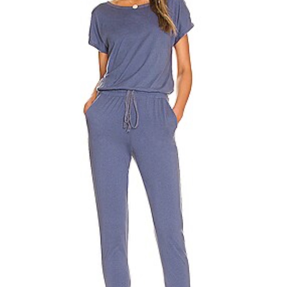 Michael Stars Tyler Jumpsuit in Lake, xs
